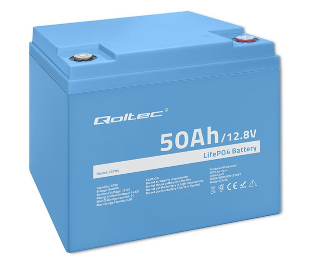 Qoltec Akumulator LiFePO4 12.8V 100Ah 1280Wh BMS - 1168189 - zdjęcie